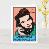 Tag der Verwaltungspersonen Karte (Gelbe Blume)