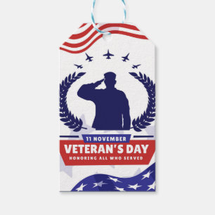 Tag der Veteranen - Alle, die gedient haben, ehren Geschenkanhänger
