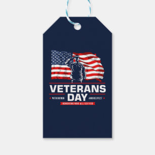 Tag der Veteranen - Alle, die gedient haben, ehren Geschenkanhänger