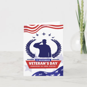 Tag der Veteranen - Alle, die gedient haben, ehren Karte