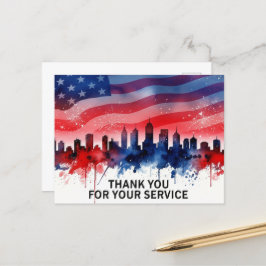 Tag der Veteranen - Alle, die gedient haben, ehren Postkarte