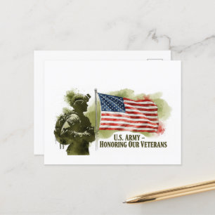 Tag der Veteranen - Alle, die gedient haben, ehren Postkarte