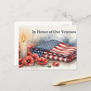 Tag der Veteranen - Alle, die gedient haben, ehren Postkarte