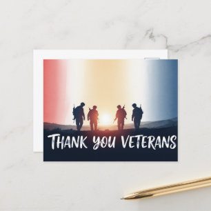 Tag der Veteranen - Alle, die gedient haben, ehren Postkarte