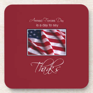Tag der Veteranen Danke, patriotische amerikanisch Getränkeuntersetzer
