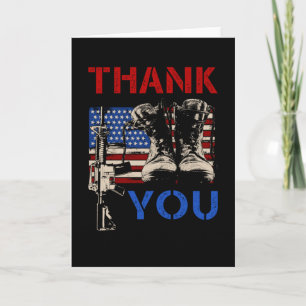 Tag der Veteranen Geschenk Danke Unterstützung Vet Karte