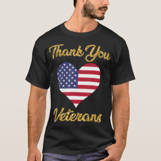 Tag der Veteranen mit amerikanischer Fahne für Män T-Shirt