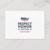 Tag der Veteranen mit Dankesworte (Vorderseite)