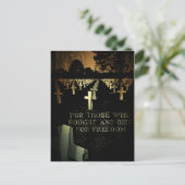 Tag der Veteranen Postkarte (Stehend Vorderseite)