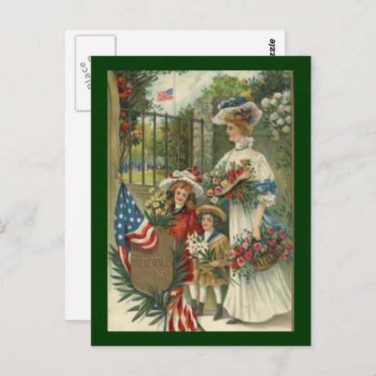 Tag der Vintagen Ehrung Postkarte (Vorne/Hinten)