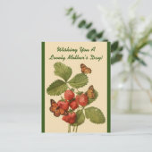 Tag der Vintagen Schmetterlinge Mama Postkarte (Stehend Vorderseite)