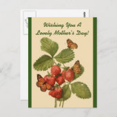 Tag der Vintagen Schmetterlinge Mama Postkarte (Vorne/Hinten)