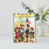 Tag der Vintagen Unabhängigkeit Postkarte (Stehend Vorderseite)