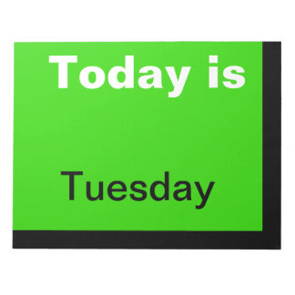 Tag der visuellen Kalender-Tools der Woche Notizblock