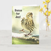 Tag der Vogelmutter Karte (Gelbe Blume)