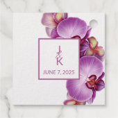 Tag der Vorliebe für das Hochzeitscouple-Monogramm (Rückseite)