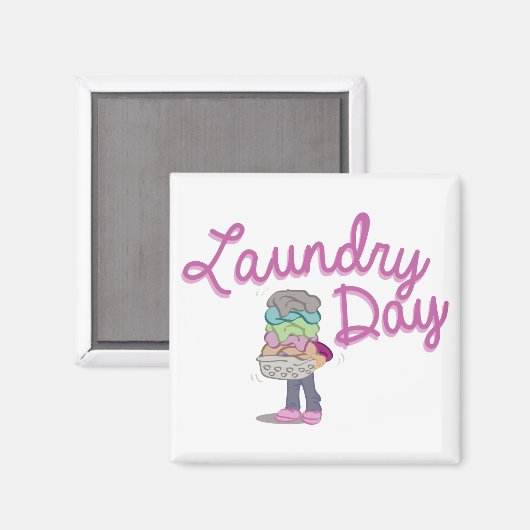 Tag der Wäsche Magnet (Vorderseite/Rückseite)