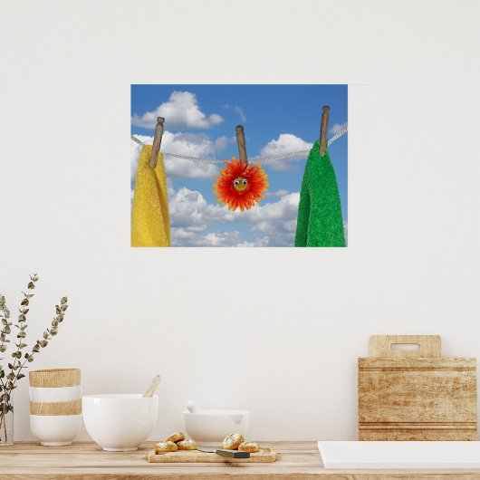 Tag der Wäsche Poster (Küche)