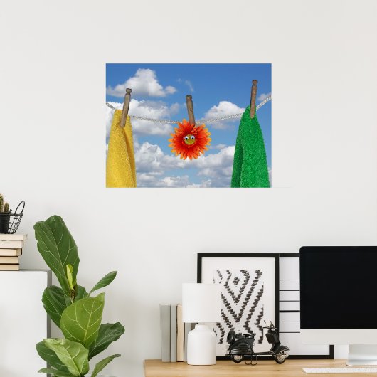 Tag der Wäsche Poster (Heimbüro)