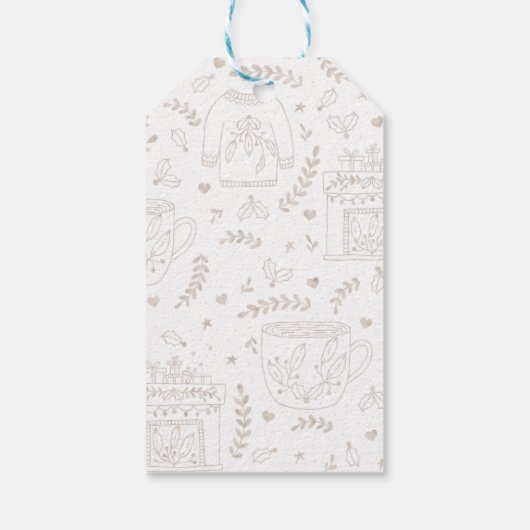 Tag der Weihnachtsbaked-Waren Geschenkanhänger (Rückseite)