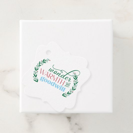 Tag der Weihnachtsgeschenke Geschenkanhänger (Beispiel)