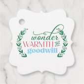 Tag der Weihnachtsgeschenke Geschenkanhänger (Vorderseite)