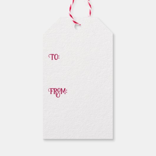 Tag der Weihnachtsgeschenke Geschenkanhänger (Rückseite)