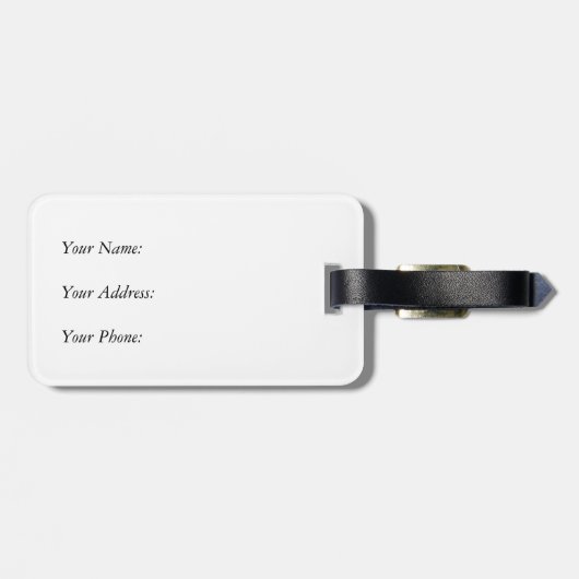 Tag der Weinkunst Gepäckanhänger (Rückseite horizontal)