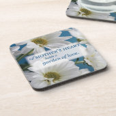 Tag der Weißen Daisies Garten der Liebe Blue Sky Untersetzer (Linke Seite)