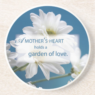 Tag der Weißen Daisies Garten der Liebe Blue Sky Untersetzer