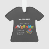 Tag der Wertschätzung für Fremdsprachenlehrer, Pha Ornament (Rückseite)