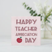 Tag der Wertschätzung für Lehrer Dankeskarte (Stehend Vorderseite)