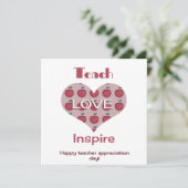 Tag der Wertschätzung für Lehrer Dankeskarte (Stehend Vorderseite)