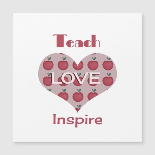 Tag der Wertschätzung für Lehrer Magnetkarte (Vorderseite)