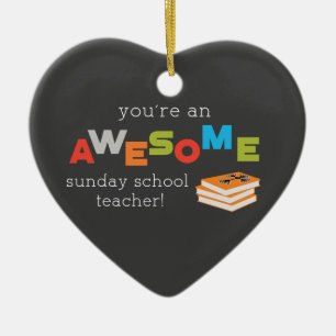 Tag der Wertschätzung für Sonntagschullehrer, Groß Keramik Ornament