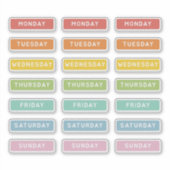 Tag der Woche Aufkleber (Vorderseite)