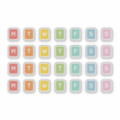 Tag der Woche Aufkleber (Vorderseite)