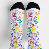 Tag der Woche Regenbogenfarben Mittwoch Socken (Oben)