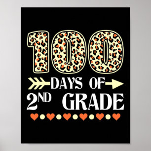 Tag der zweiten Klasse Lehrer 100 Tage der Schule Poster