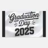 Tag des Abschlusses 2025 Rechteckiger Aufkleber