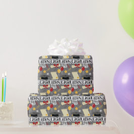 Tag des Abschlusses Typografie Geschenkpapier