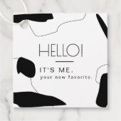 Tag des Abstrakten Business Packages Geschenkanhänger (Vorderseite)