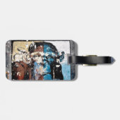 Tag des Affen mit Ledergurt Gepäckanhänger (Rückseite horizontal)