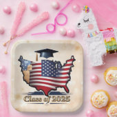 "Tag des amerikanischen Abschlusses" Pappteller (Party)