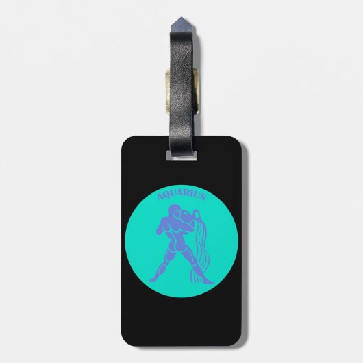 Tag des Aquarius Gepäckanhänger (Rückseite vertikal)