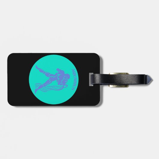 Tag des Aquarius Gepäckanhänger (Rückseite horizontal)