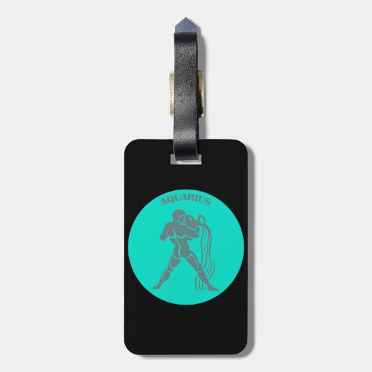 Tag des Aquarius Gepäckanhänger (Rückseite vertikal)