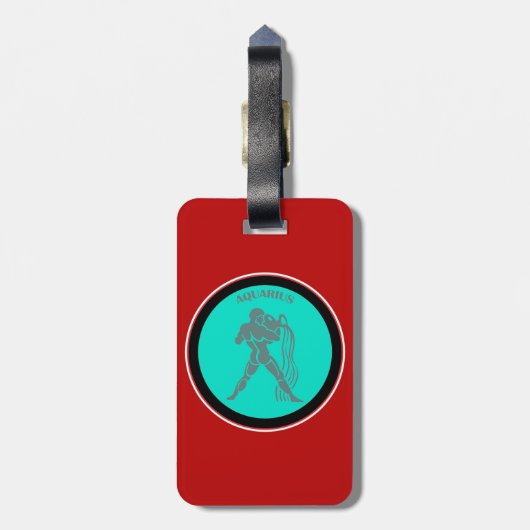 Tag des Aquarius Gepäckanhänger (Rückseite vertikal)