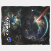 Tag des Asteroiden SciFi Fraktal Art Fleecedecke (Vorderseite (Horizontal))