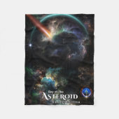 Tag des Asteroiden SciFi Fraktal Art Fleecedecke (Vorderseite)